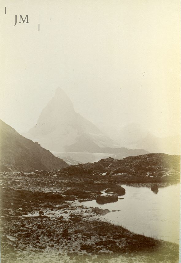 Gabriel Loppé - Riffelsee with Matterhorn | MasterArt
